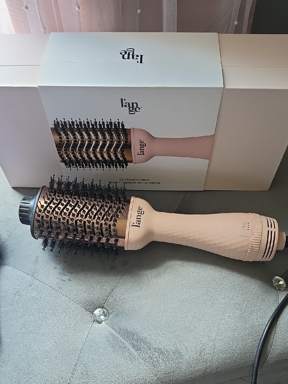 Lange Pink Ceramic Hot Air Round Brush Dryer